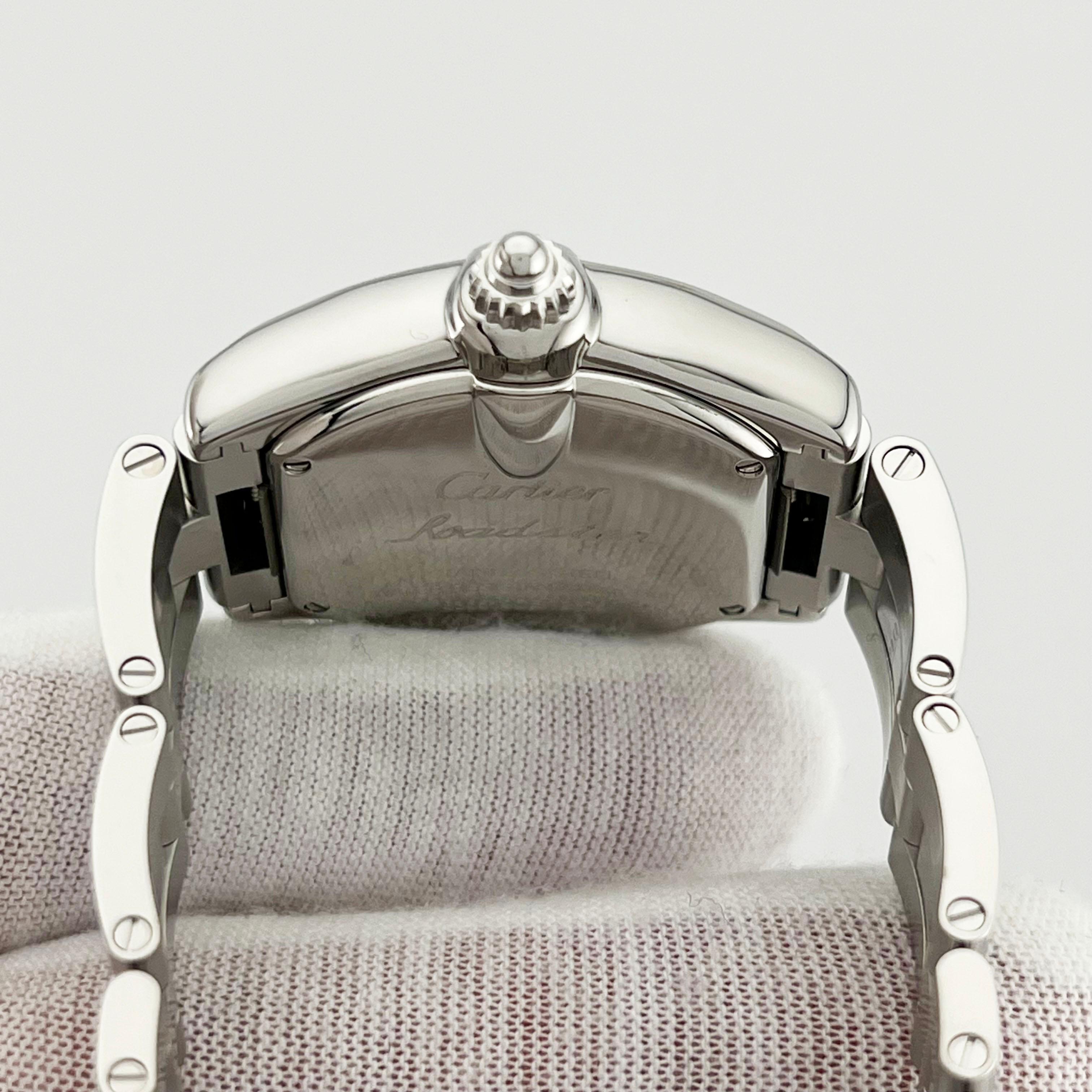 Cartier Lady Roadster 2675 Nastro Rosa Consapevolezza del Cancro al Seno Acciaio Inox in vendita 5