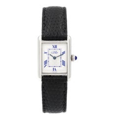 Cartier Ladies Silver Must de Cartier Tank Quartz Wristwatch Ref 2416