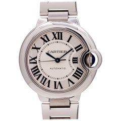 Cartier Ladies Stainless Steel Ballon Bleu Midsize Automatic Wristwatch, c2000s