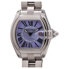 Cartier Ladies Stainless Steel Mother-of-Pearl Dial Roadster quartz Wristwatch