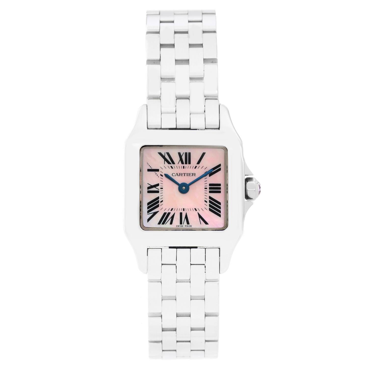 Cartier Ladies Stainless Steel Santos Demoiselle Quartz Wristwatch