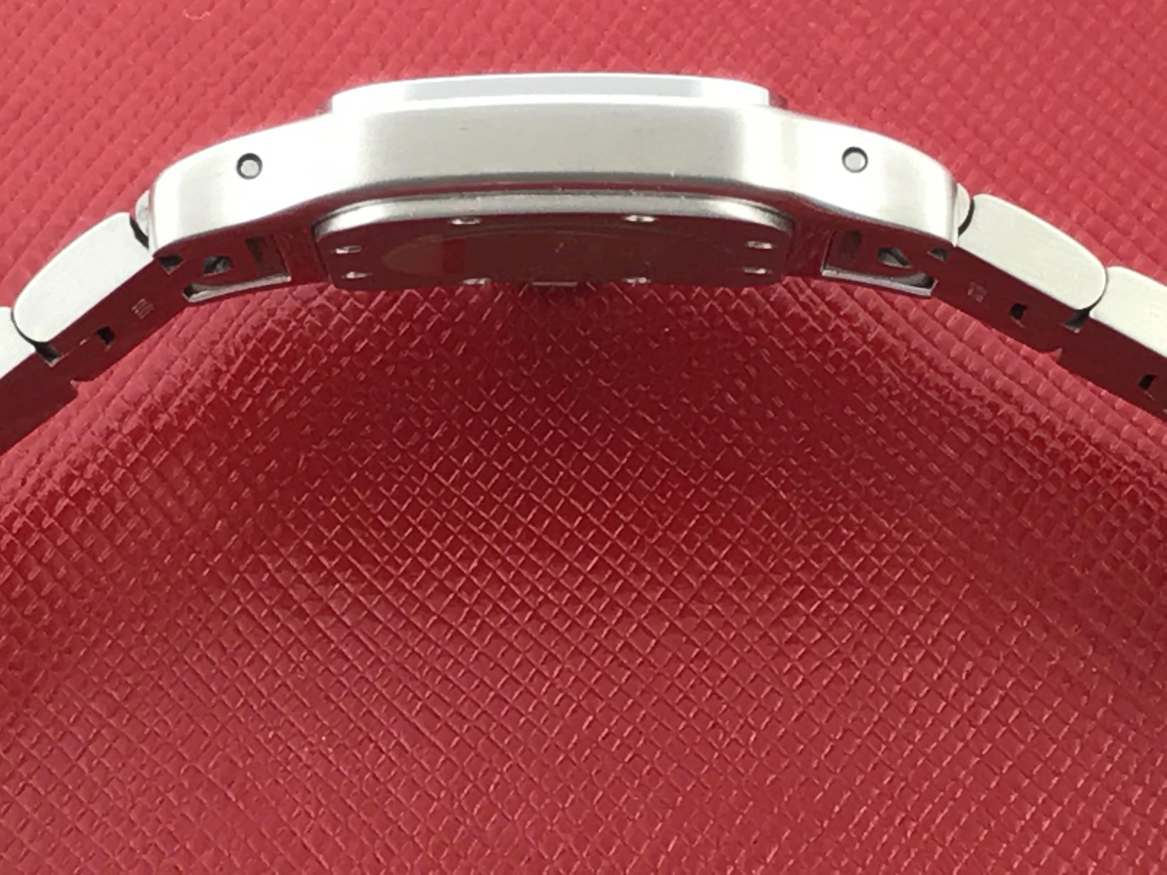 Cartier Ladies Stainless Steel Santos Quartz Wristwatch 1