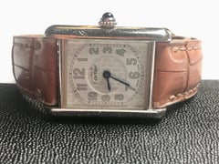 Cartier Ladies Sterling Silver Must de Cartier Tank Quartz Wristwatch