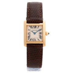 Cartier Ladies Tank Francaise Wristwatch Ref 2385, Yellow Gold, Quartz, 2003