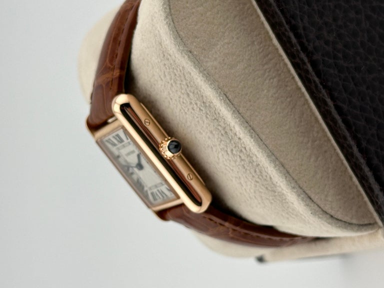 Cartier Ladies Tank Louis WGTA0010 3814 Leather Strap 18K  display picture 1
