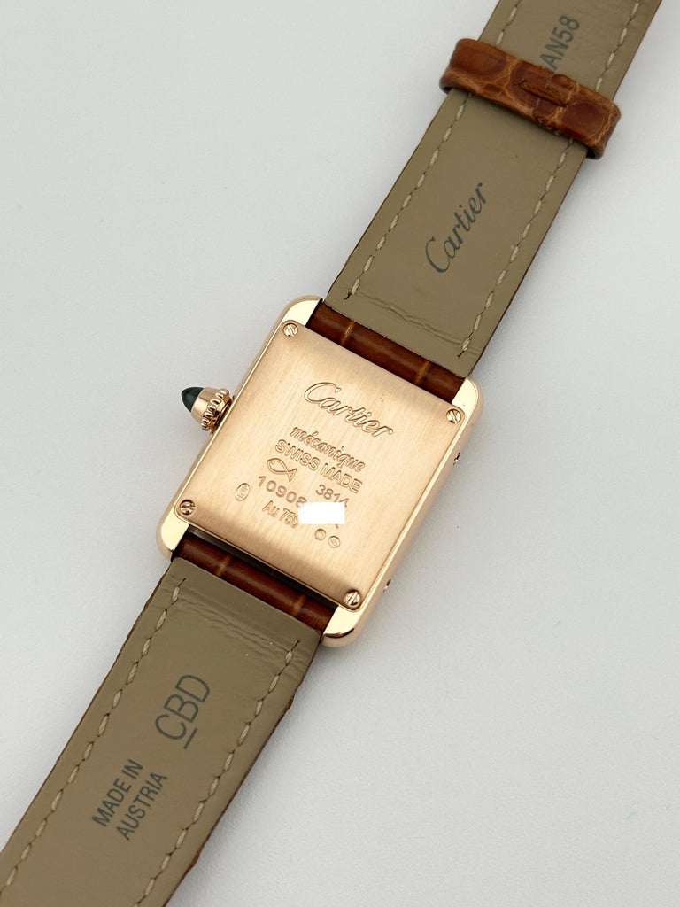Cartier Ladies Tank Louis WGTA0010 3814 Leather Strap 18K  display picture 1