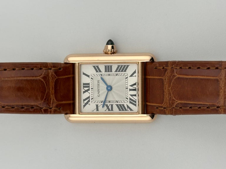 Cartier Ladies Tank Louis WGTA0010 3814 Leather Strap 18K  display picture 2