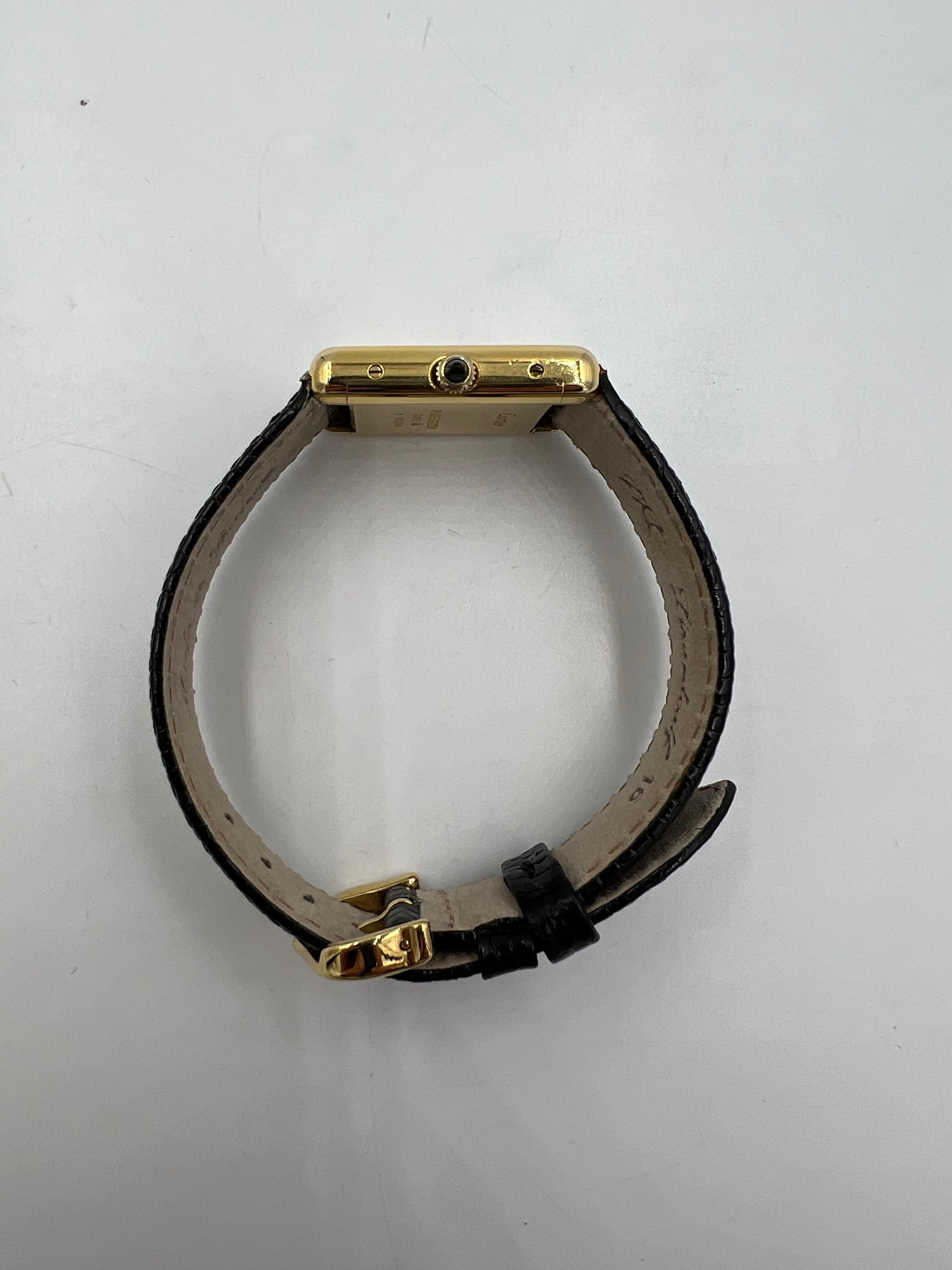 Contemporary Cartier Ladies Tank Wristwatch