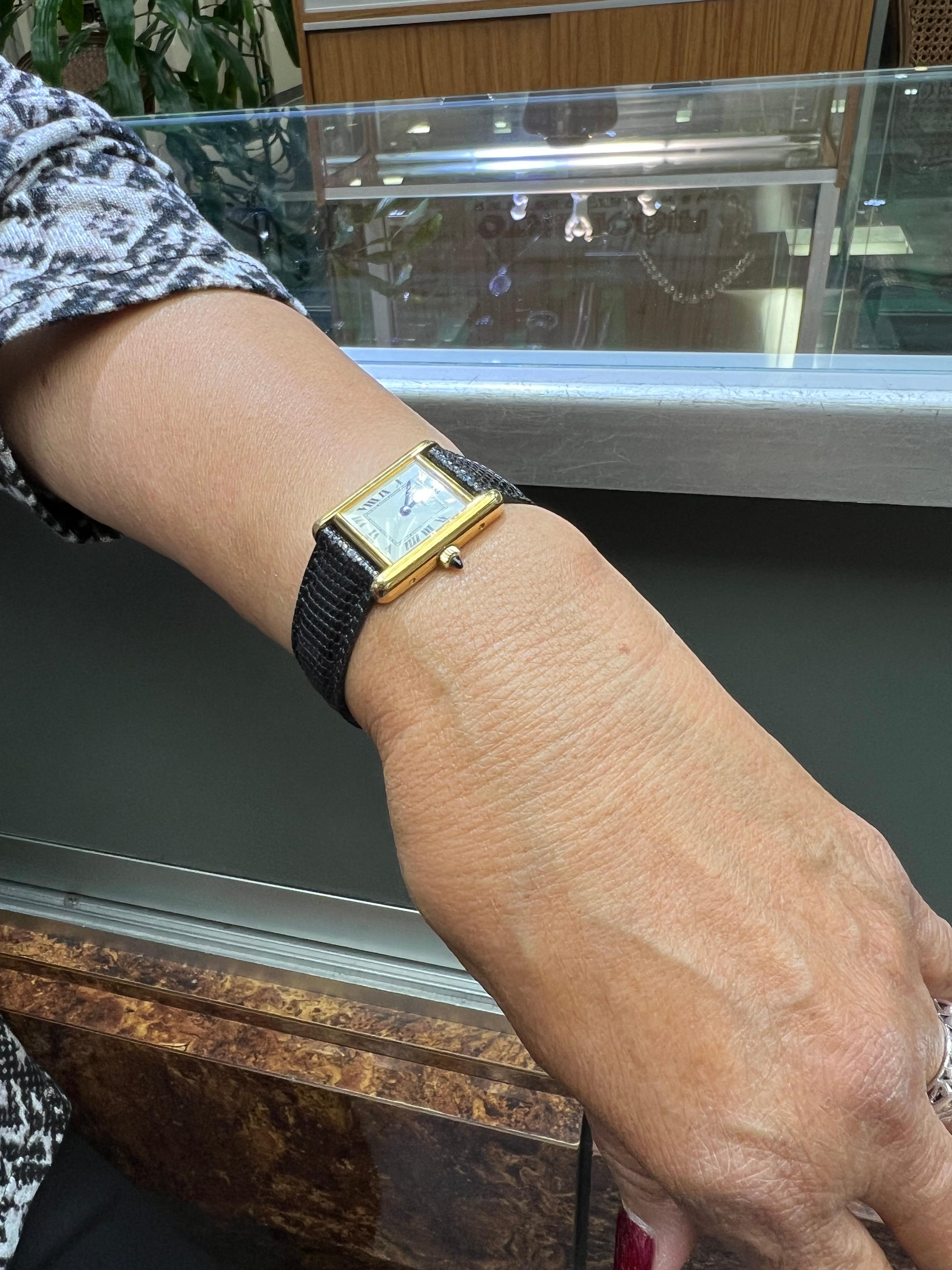 Cartier Ladies Tank Wristwatch 3