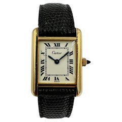 Vintage Cartier Ladies Tank Wristwatch 