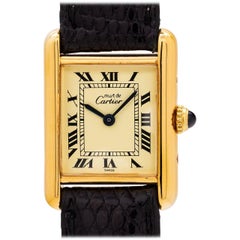 Cartier Ladies Vermeil Tank Louis Quartz Wristwatch, circa 2000s