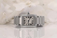 Cartier Ladies with Natural Diamonds SS Watch W51008Q3
