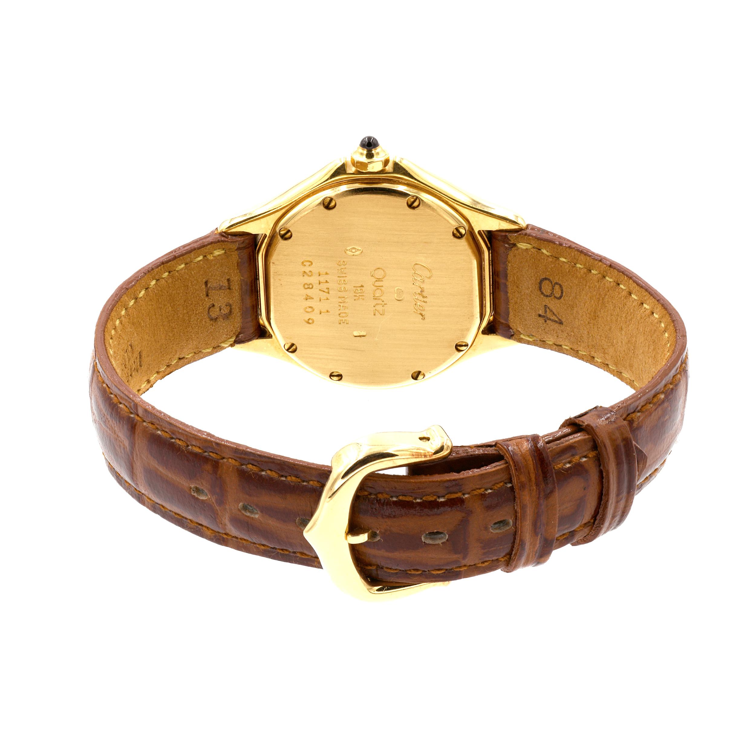 Cartier Ladies yellow Gold Cougar Anniversary Edition Quartz Wristwatch 1