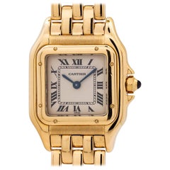 Retro Cartier Ladies Yellow Gold Panther quartz wristwatch, circa 1990s