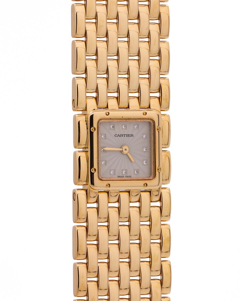 Cartier Ladies yellow gold Panthere Ruban quartz wristwatch, circa 2000s In Excellent Condition In West Hollywood, CA