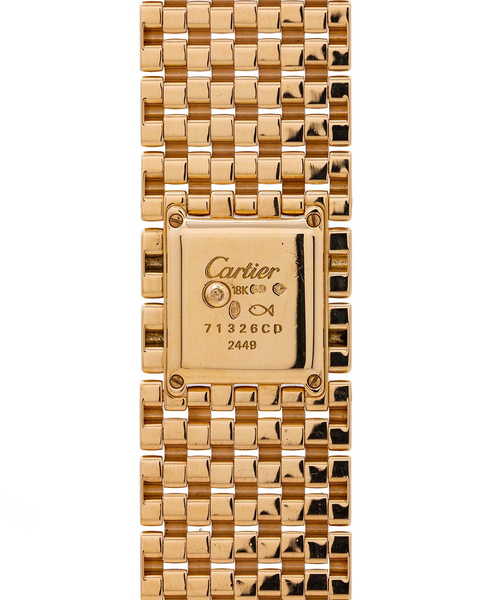 Women's Cartier Ladies yellow gold Panthere Ruban quartz wristwatch, circa 2000s