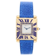 Cartier Ladies Yellow Gold Quadrant Quartz Wristwatch