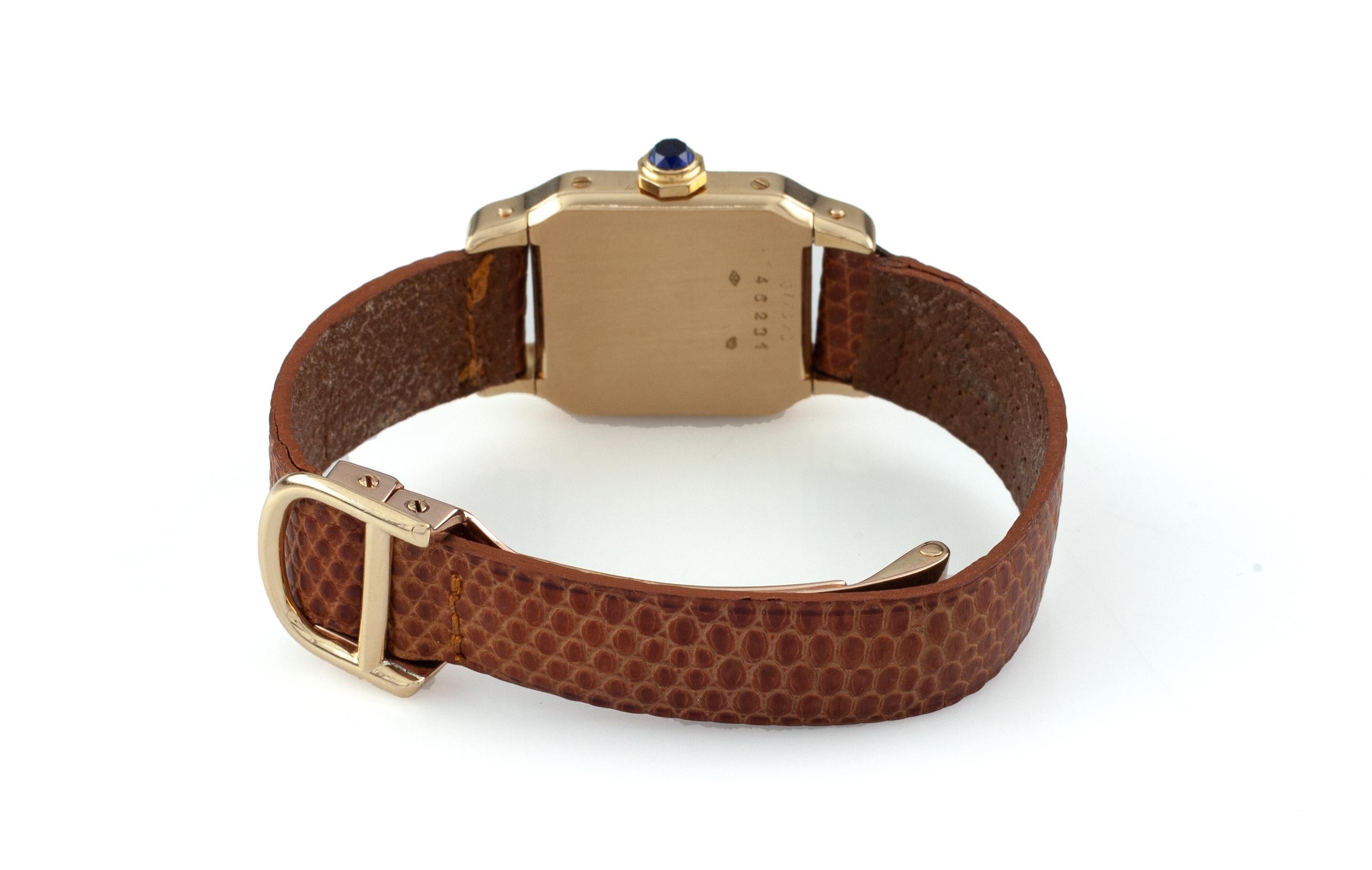 Cartier Ladies Yellow Gold Santos Manual Wind Wristwatch, circa 1940s 3