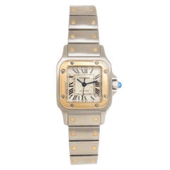 Cartier Ladies Yellow Gold Stainless Steel Santos Automatic Wristwatch