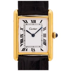 Cartier Lady Tank Louis 18 Karat Electro-Plate, circa 1970s