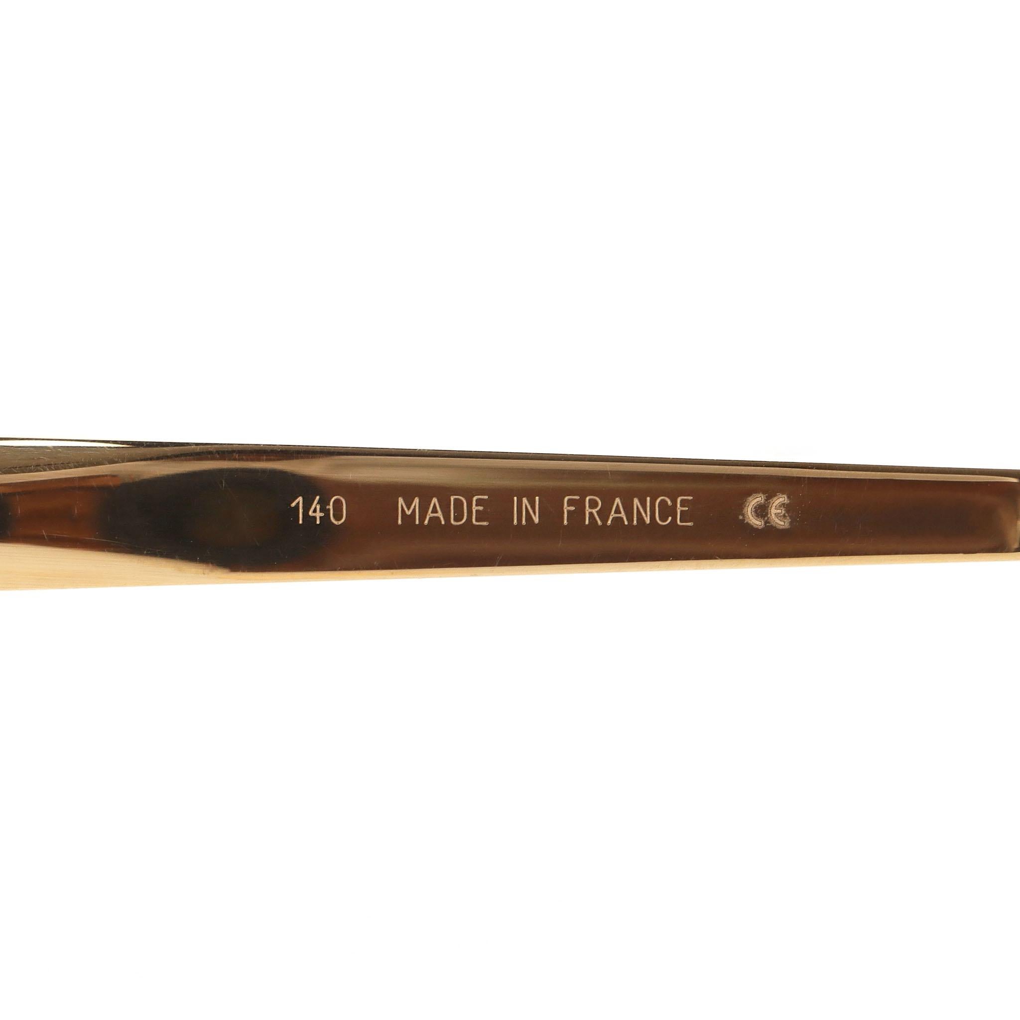Occhiali da sole Cartier Lady Trinity Tartaruga in vendita 3