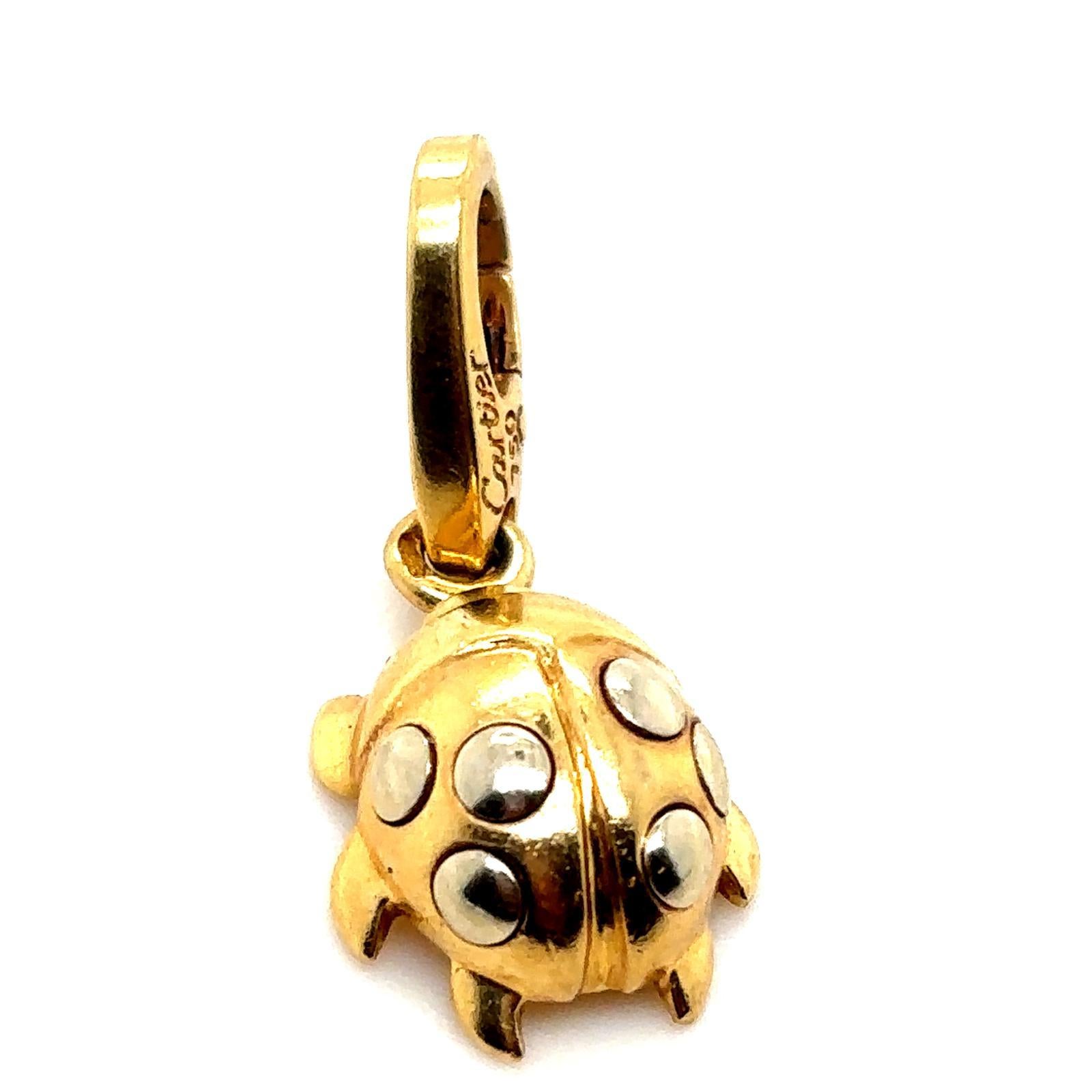 Cartier Ladybug 18 Karat Yellow Gold Charm For Sale 2