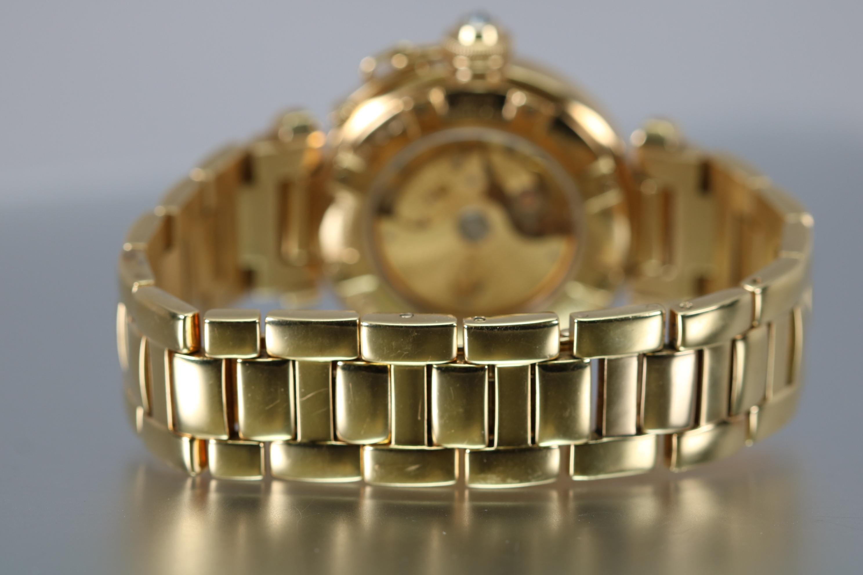 Cartier Ladies Pasha 18 Karat Yellow Gold Wristwatch 1