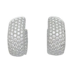 Cartier Lakarda, Paar Diamant-Ohrringe aus 18 Karat Weißgold mit Diamanten