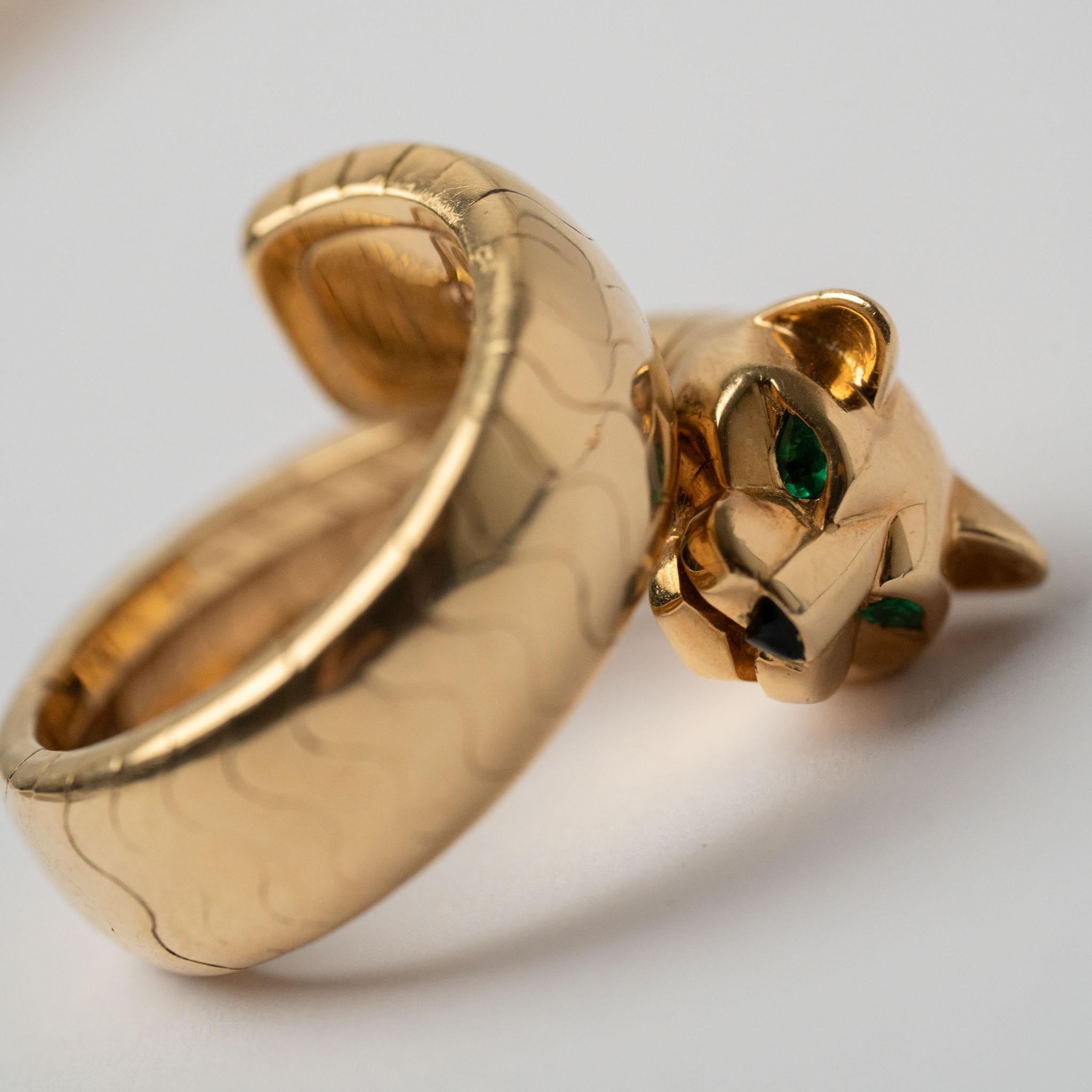 Cartier Anello Panthère Lakarda 18k YG 2000 in vendita 3