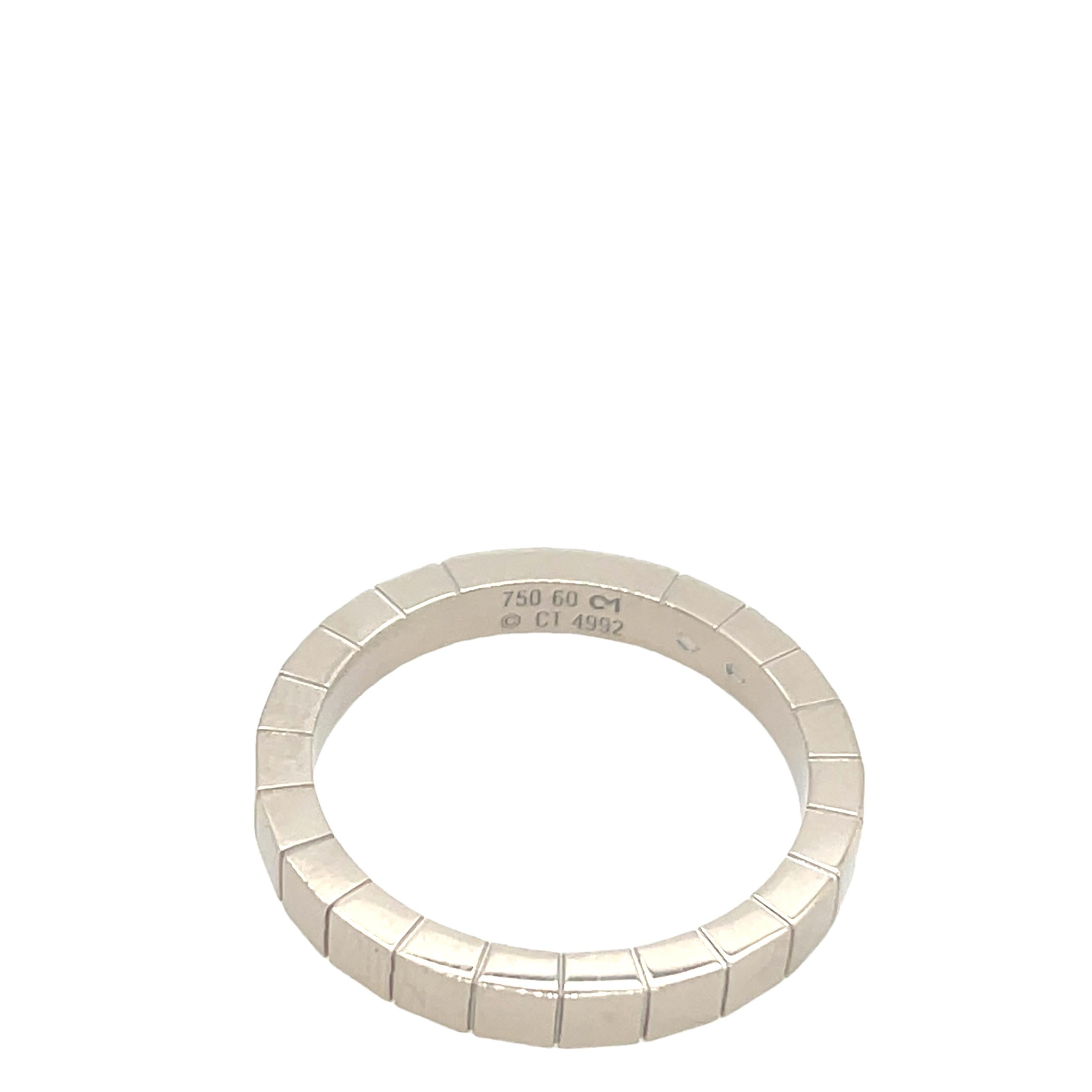 Women's Cartier Laniere Ring, 3mm Band In 18ct White Gold