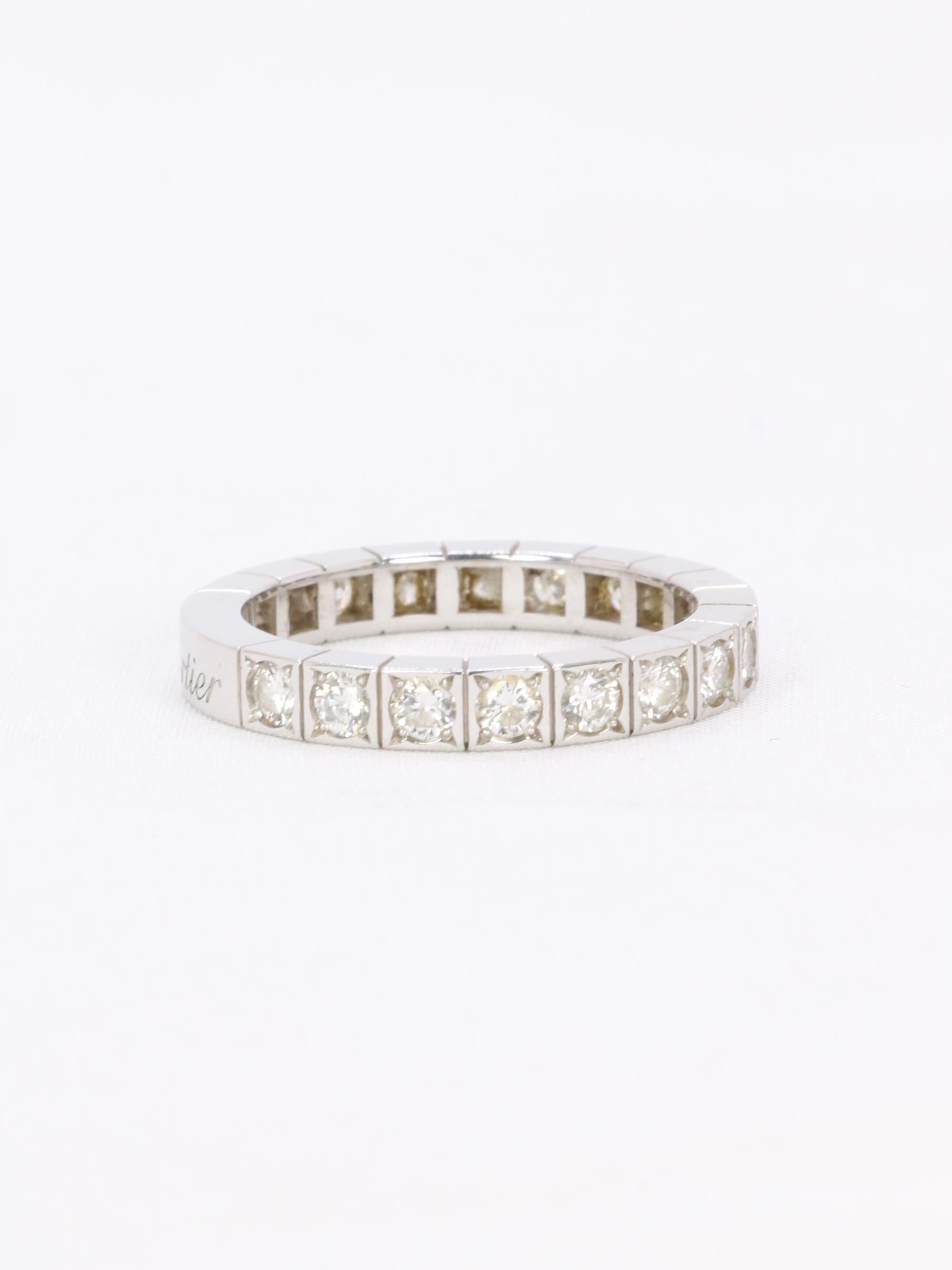CARTIER Lanière Ring aus Weißgold und Diamanten im Angebot 2