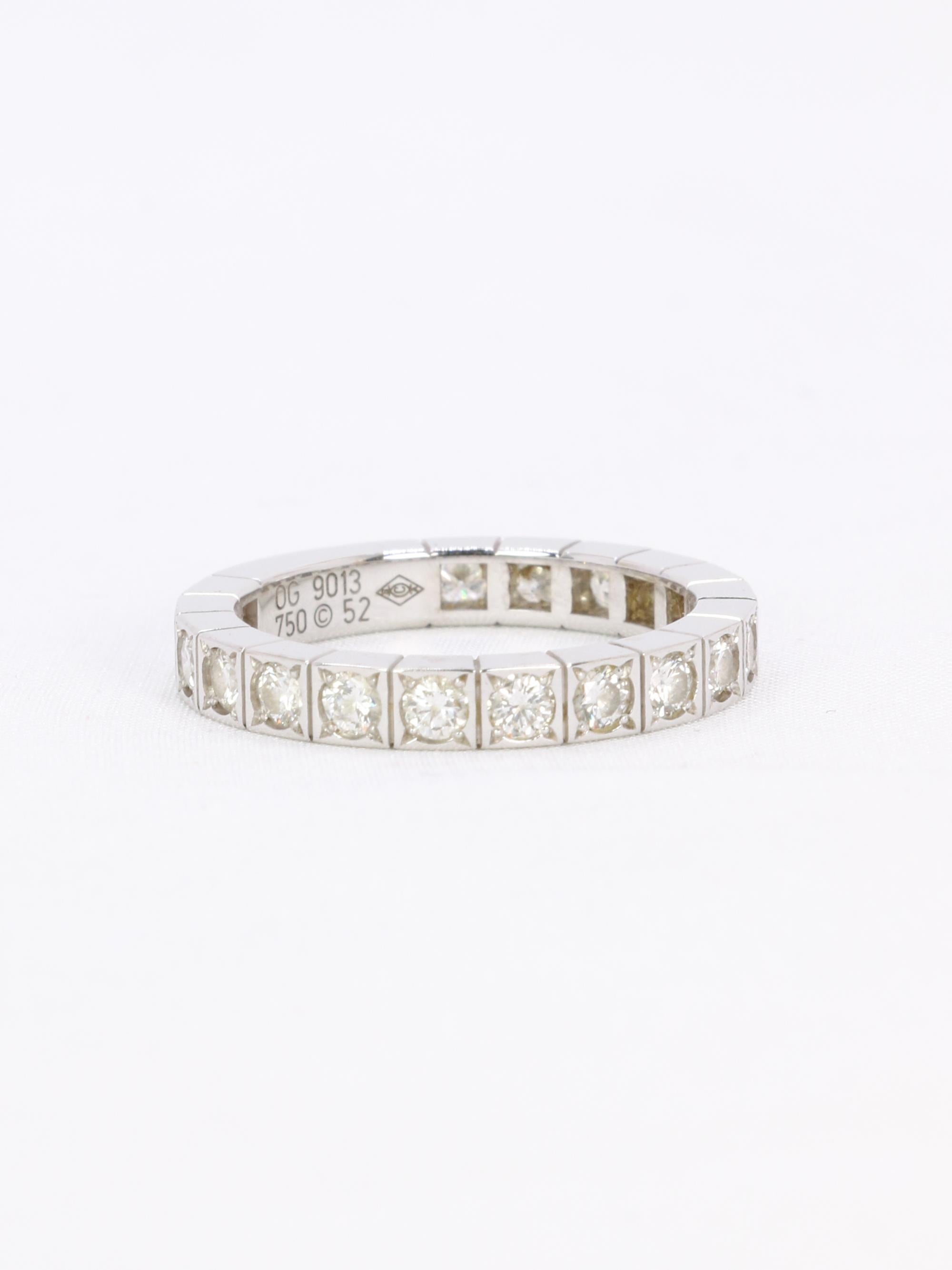 CARTIER Lanière Ring aus Weißgold und Diamanten im Angebot 3