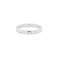 Cartier Lanières 18 Carat White Gold Wedding Band Ring