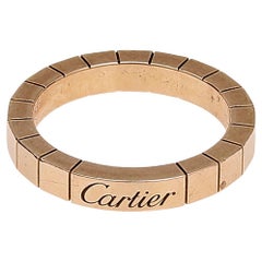 Cartier Lanieres 18K Rose Gold Band Ring Size 51