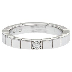Cartier Lanieres 18K White Gold Diamond Ring Size 50
