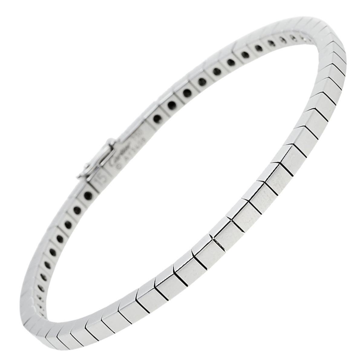 Cartier Lanieres 18K White Gold Link Bracelet