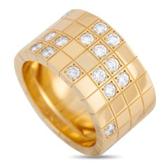 Cartier Lanieres 18K Yellow Gold 0.75 ct Diamond Ring