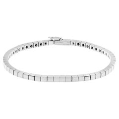 Cartier Lanieres bracelet in 18k white gold. 6.5 inches long.