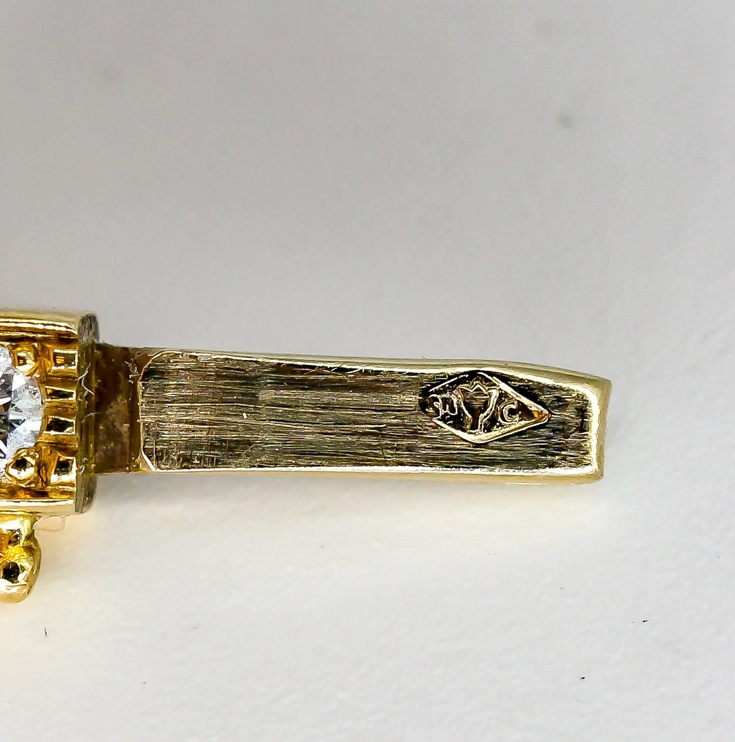 Cartier Lanieres Diamond and Gold Line Bracelet In Excellent Condition In New York, NY