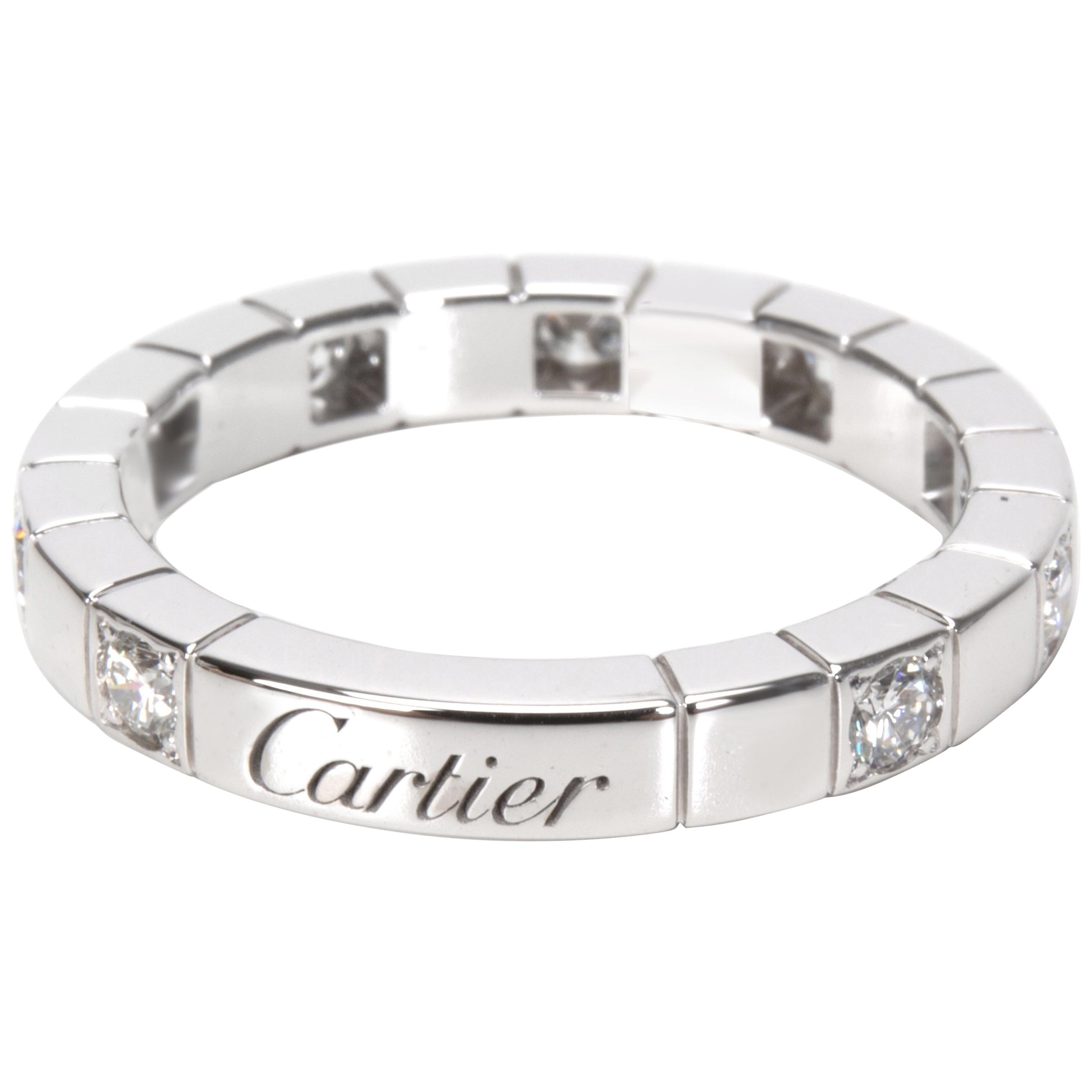 Cartier Lanieres Diamond Band in 18 Karat White Gold