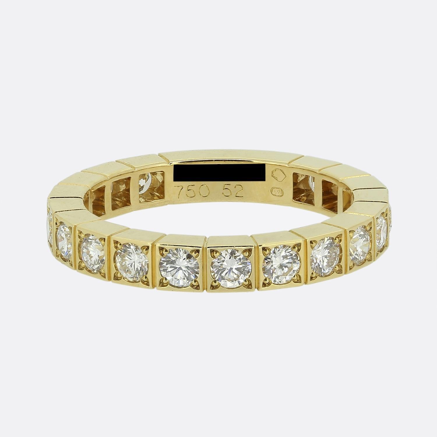 Cartier Lanieres Diamond Band Ring Size L (52) In Excellent Condition In London, GB