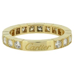 Anello a fascia con diamanti Cartier Lanieres misura L (52)