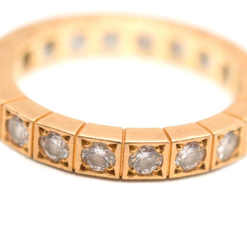 Round Cut Cartier Lanieres Diamond Eternity Ring - Size 6