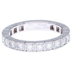 Cartier Lanieres Diamond Ring Band 18 Karat White gold 