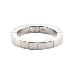 Cartier Lanieres Ring 18 Karat White Gold 4.5-48