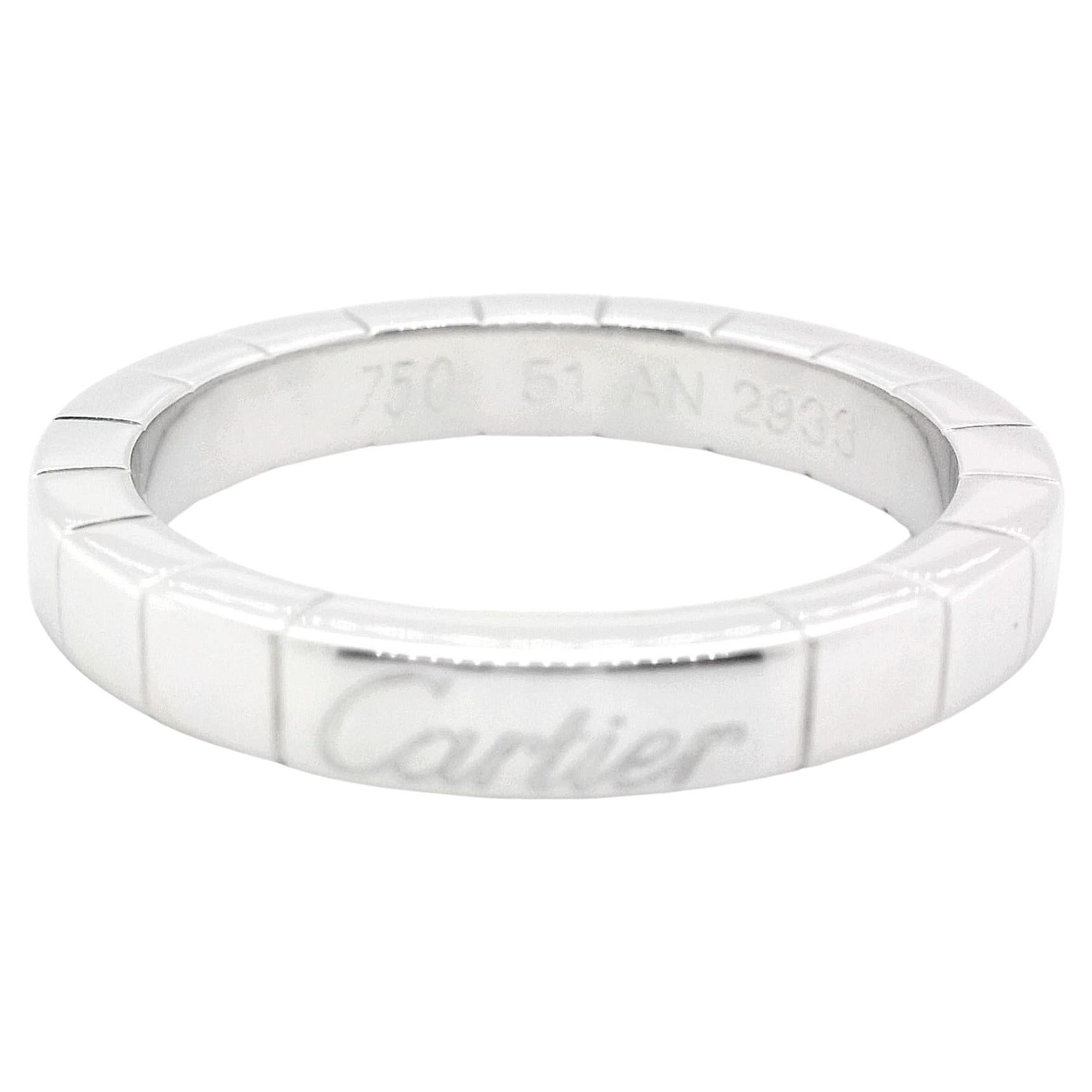 Cartier Lanieres ring set in 18ct white gold 