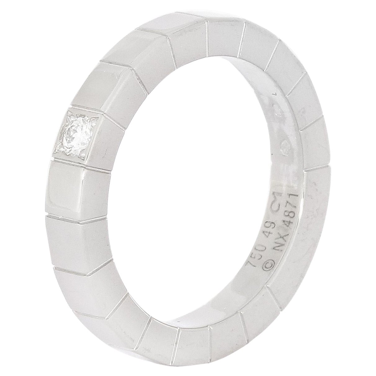 Cartier Lanières Weißgold Diamantring im Angebot