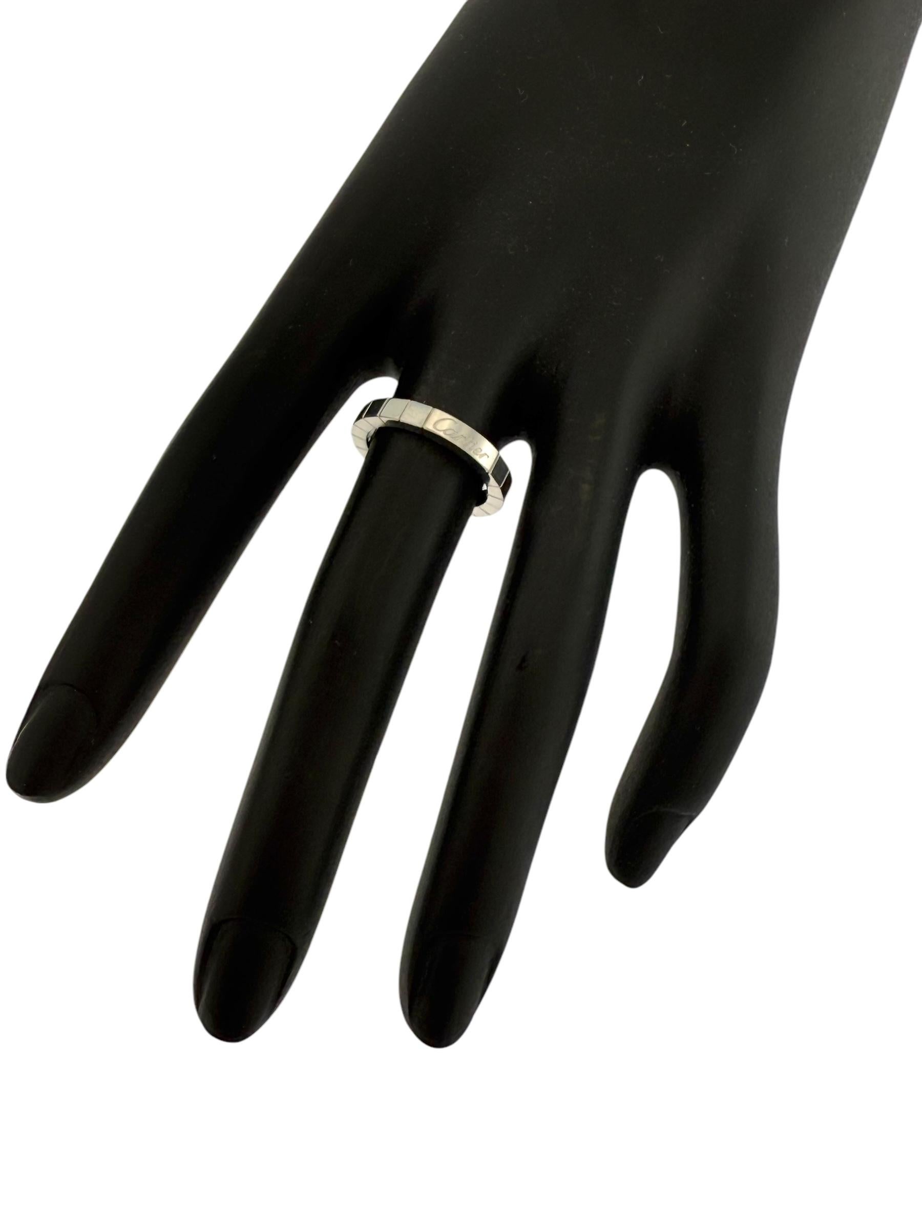 Cartier Lanieres White Gold Ring For Sale 6