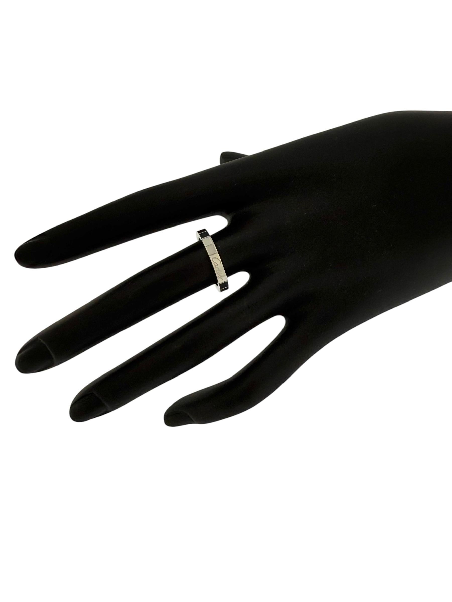 Cartier Lanieres White Gold Ring For Sale 7