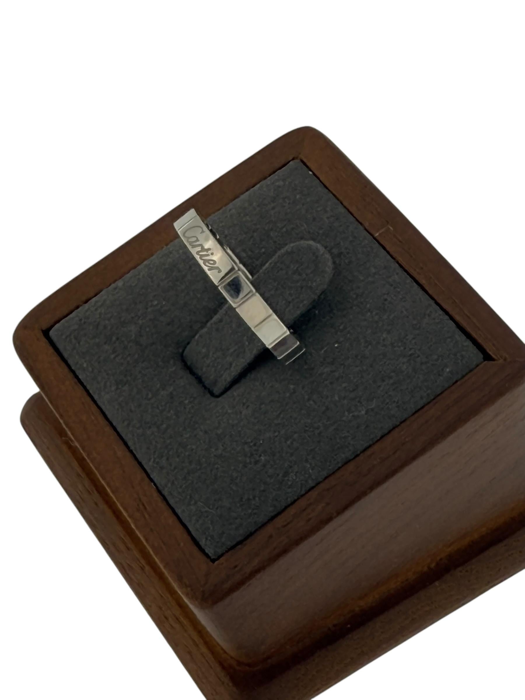 Cartier Lanieres White Gold Ring For Sale 1